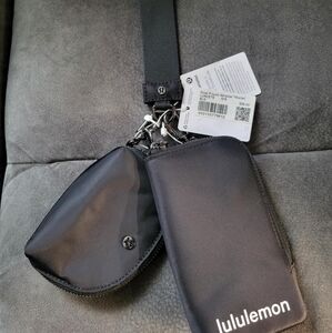 Lululemon Black Dual Pouch Wristlet Wallet